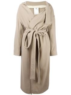 длинное пальто с поясом Eckhaus Latta