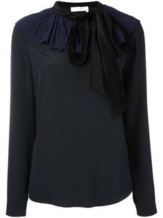блузка с бархатным воротником Chloé