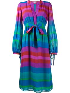 полосатое платье с длинными рукавами Etro