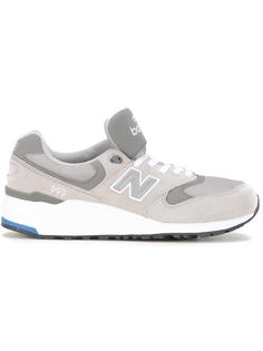 кеды на шнуровке с контрастным дизайном New Balance