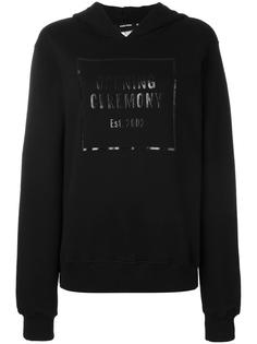 tonal logo print hoodie Opening Ceremony