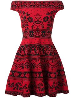 floral jacquard mini dress Alexander McQueen