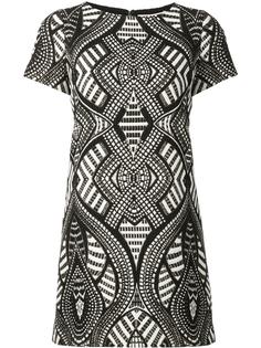 платье мини с геометрическим узором Alice+Olivia