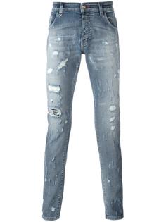 distressed slim-fit jeans Philipp Plein