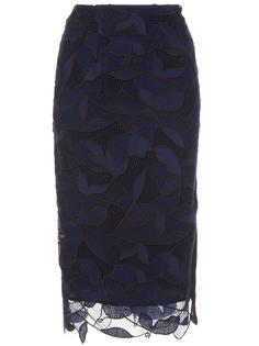 floral netted skirt Grey Jason Wu