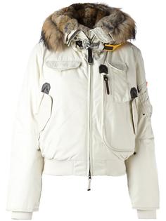 fur hood cropped jacket  Parajumpers