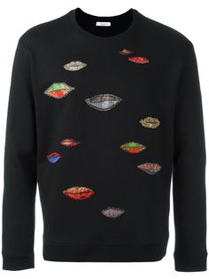 толстовка с контрастной вышивкой  Valentino