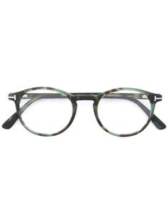 очки в овальной оправе Tom Ford Eyewear