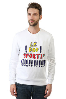 Толстовка свитшот Le Coq Sportif Pop Sportif Crew Optical White