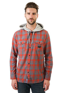 Рубашка в клетку Quiksilver Snap Up Barn Red