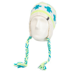 Шапка ушанка The North Face Boulder Peruv Beanie Tnf White/Rav Green