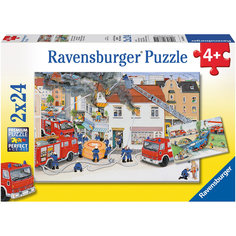 Набор пазлов «Пожарная бригада» 2х24 детали, Ravensburger