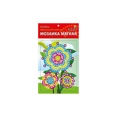 Мягкая мозаика "Цветочки" формат А5 (21х15 см) Издательство Рыжий кот