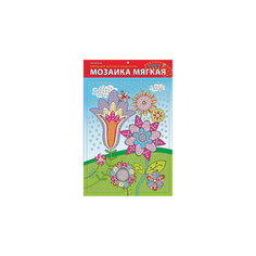 Мягкая мозаика "Цветы" формат А3 (34.5х25 см) Издательство Рыжий кот