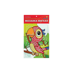 Мягкая мозаика "Попугай" формат А5 (21х15 см) Издательство Рыжий кот