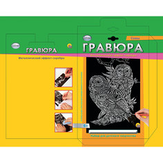 Гравюра А4 в конверте "Совы" Издательство Рыжий кот