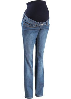 Мода для беременных: джинсы BOOTCUT (темно-синий «потертый») Bonprix