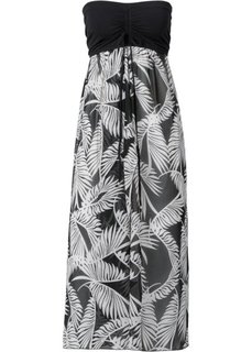 Пляжное платье (черный/оливковый с узором зебр) Bonprix