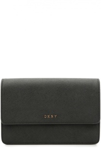 Сумка из сафьяновой кожи с клапаном DKNY