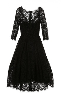 Кружевное платье с укороченным рукавом и пышной юбкой Dolce &amp; Gabbana
