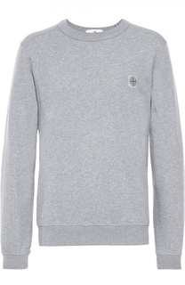 Хлопковый свитшот с логотипом бренда Stone Island