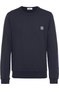 Хлопковый свитшот с логотипом бренда Stone Island