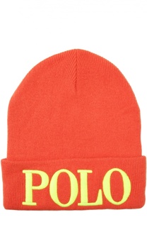Шапка с вышитым логотипом Polo Ralph Lauren