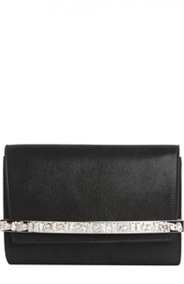 Кожаный клатч  Bow с кристаллами Jimmy Choo