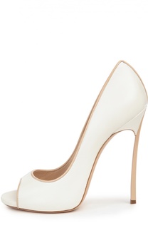 Кожаные туфли на шпильке Blade Casadei