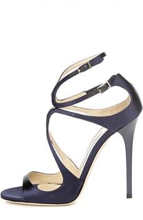 Атласные босоножки Lance на шпильке Jimmy Choo