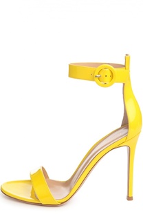 Лаковые босоножки Portofino на шпильке Gianvito Rossi