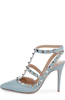 Кожаные туфли Rockstud на шпильке Valentino