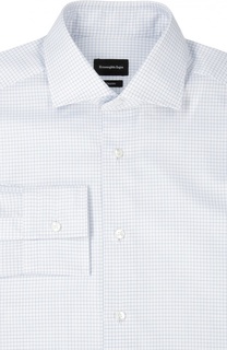 Сорочка в клетку с воротником акула Ermenegildo Zegna