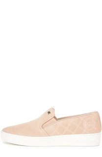 Замшевые слипоны Keaton с декором Michael Michael Kors