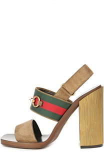 Босоножки Querelle на устойчивом каблуке Gucci