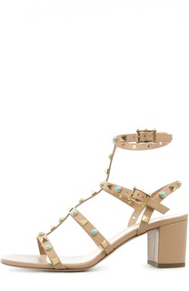 Босоножки Rockstud Rolling на устойчивом каблуке Valentino