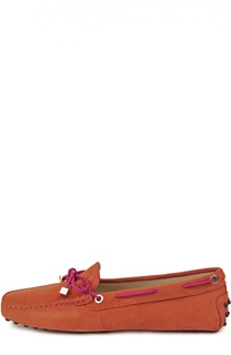 Замшевые мокасины Heaven с бантом Tod’s