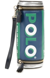 Кожаный клатч Polo Mints Anya Hindmarch