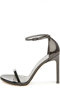Лаковые босоножки Nudistsong на шпильке Stuart Weitzman