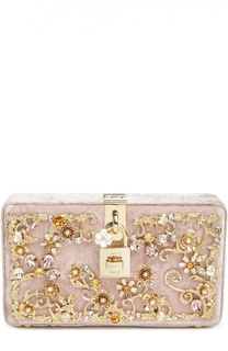 Клатч Dolce Box с отделкой бархатом и кристаллами Swarovski Dolce &amp; Gabbana