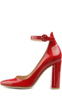 Лаковые туфли Greta с ремешком на щиколотке Gianvito Rossi