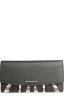 Бумажник с отделкой из текстиля с принтом Burberry