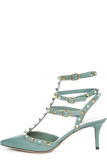Кожаные туфли Rockstud на шпильке Valentino