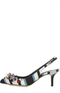 Текстильные туфли Bellucci с декором Dolce &amp; Gabbana