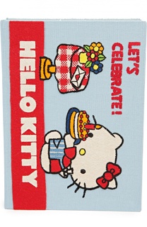 Клатч в виде книги с аппликацией Hello Kitty Olympia Le-Tan