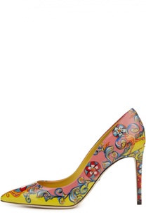 Лаковые туфли Kate с принтом Caretto Siciliano Dolce &amp; Gabbana