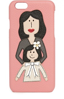 Кожаный чехол для iPhone 6/6S с аппликацией DG Family Dolce &amp; Gabbana