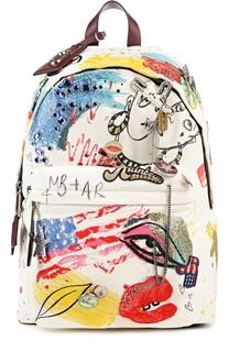 Рюкзак с ярким принтом и металлическим декором Marc Jacobs