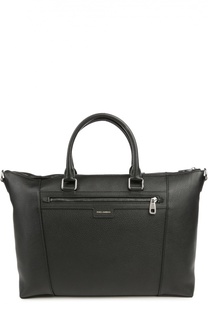 Кожаная сумка с одним отделением на молнии Dolce &amp; Gabbana