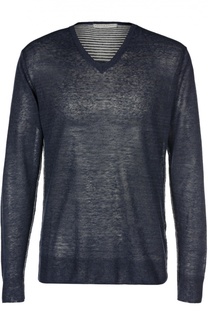 Меланжевый пуловер с контрастными вставками Daniele Fiesoli